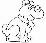 Coloring Pages Dog Sad Animal Cute sketch template