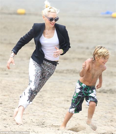 Gwen Stefani Wears Towering Stilettos Before Chasing Sons