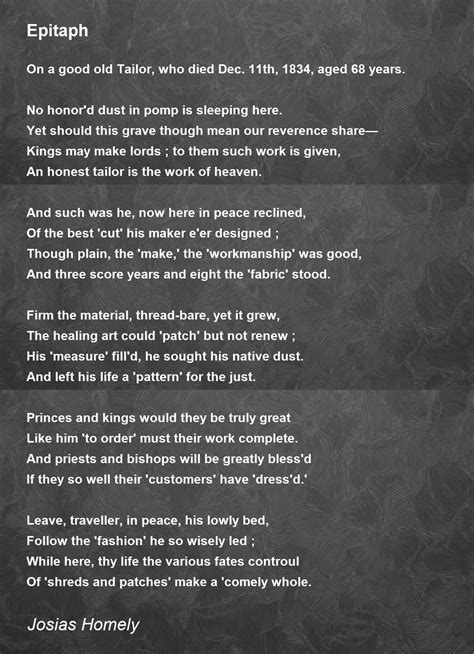 epitaph poem  merrit malloy
