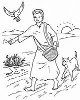 Coloring Parable Sower Pages Kids Semeur Children Getdrawings sketch template