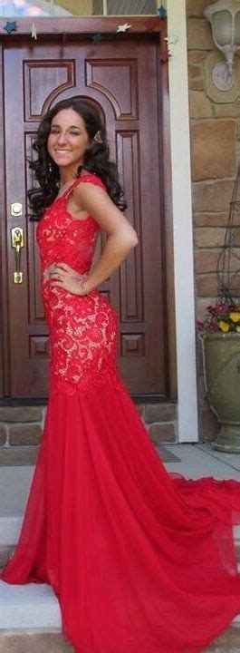 this red prom dress is totally to die for red lace wraps around the