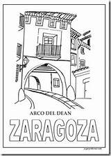 Zaragoza Pilar Arco sketch template