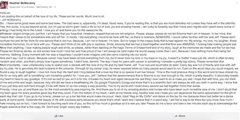 Husband Posts His Wife S Goodbye Letter To Facebook After Her Death