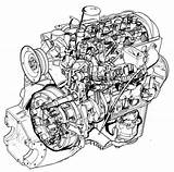 Engine Car Drawing Engines Citroen Ds Cutaway Draw Getdrawings Hobby Easy sketch template