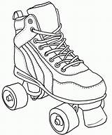 Roller Skate Coloring Pages Skating Derby Drawing Colouring Sketch Skates Jamestown Clipart Shoes Coloringhome Printable Print Ross Betsy Silhouette Drawings sketch template