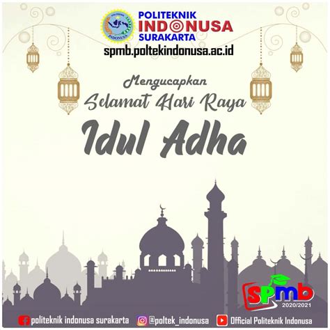 Selamat Hari Raya Idul Adha 1441h Politeknik Indonusa