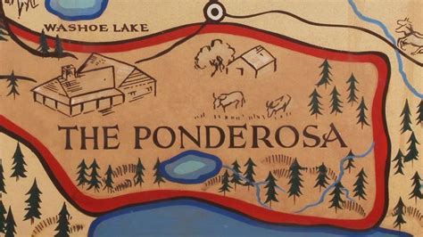 pinpointing  ponderosa ranch bonanza tv show tv westerns map