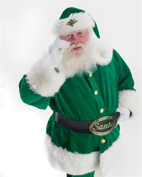 Santa In Green Suit Victorian Santa 9 Christmas Ornament Green Suit