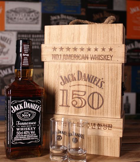 jack daniels black label evo  ann wooden box ml korea  shots jacks safe