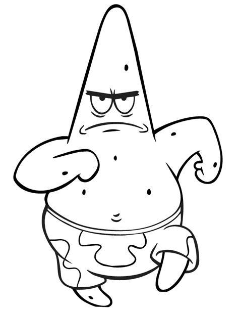 coloring pages  patrick star coloring home