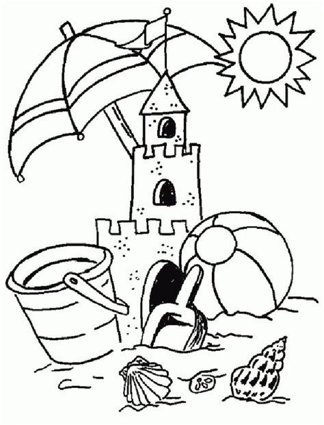 printable summer coloring pages  toddlers