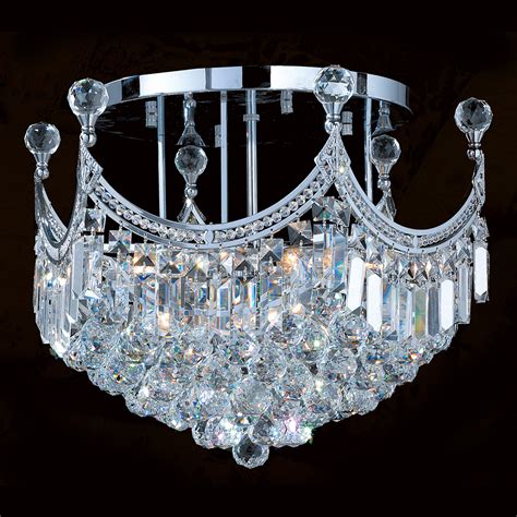 royal crystal flush mount chandelier fc