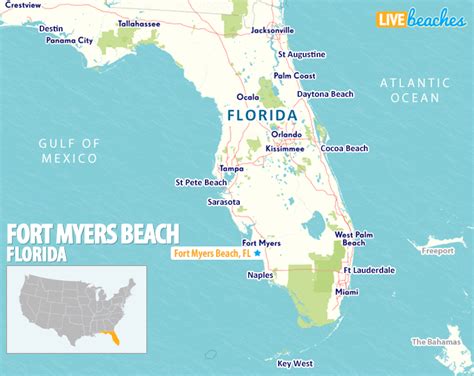 map  fort myers beach florida  beaches
