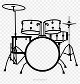 Drum Drums Kit Clipart Coloring Drawing Transparent Bateria Para Clip Vector Colorear Musical Line Pinclipart Instrument Pngfind Kits Tom Percussions sketch template
