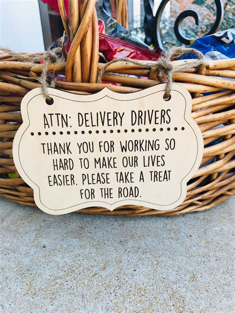 delivery driver sign   sign package delivery sign etsy