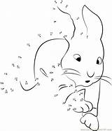 Rabbit Peter Dots Connect Dot Naughty Worksheet Kids Online Cartoons Print Connectthedots101 Pdf sketch template