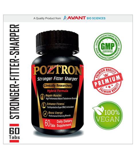 Poztron Male Testosterone Stamina Booster With Fitness Vitamins And Anti