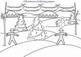 Coloring Pages Christmas Snowman Printable Pdf Open Print  sketch template