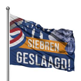 vlag geslaagd examenvlag met foto en naam levertijd  werkdagen standaard