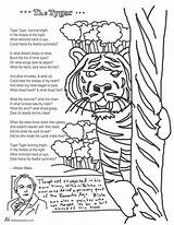 Coloring Pages Shakespeare William Getcolorings Tyger sketch template