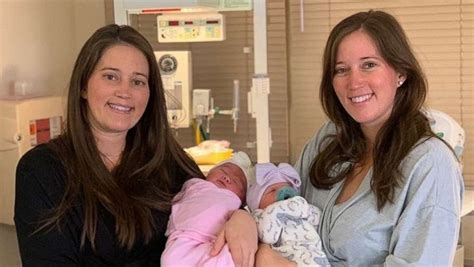 twin sisters give birth 90 minutes apart on their birthday good