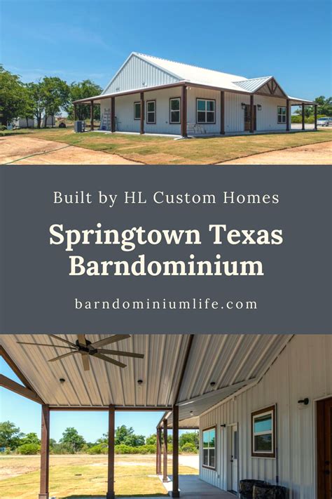 clean  simple style   springtown texas barndominium