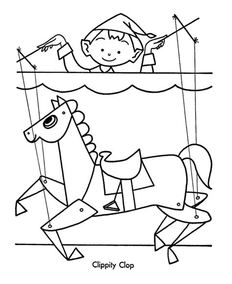 puppet coloring page coloring home