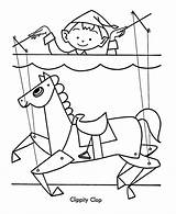 Coloring Puppet Pages Christmas Toys Horse Clipart Template Fun Children Sheets Sheet Library Popular Kids Coloringhome Honkingdonkey sketch template