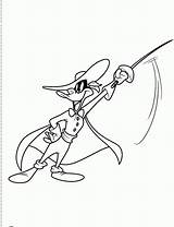 Daffy Duck Coloring Pages Characters Cartoon Tunes Looney Comments Library Clipart Coloringhome sketch template