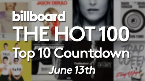 Official Billboard Hot 100 Top 10 June 13 2015 Countdown Youtube