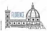 Florence Cathedral Fiore Backgound sketch template