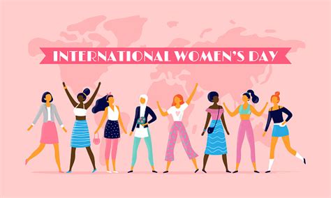International Womens Day Celebrating Eight March Sisterhood Community