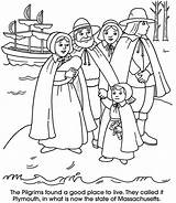 Coloring Pages Pilgrim Doverpublications Fall Pilgrims Kids Thanksgiving sketch template