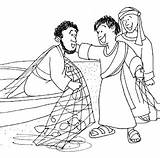 Pesca Milagrosa Biblia Cristianos Discipulos Laminas sketch template