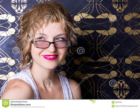 Beautiful Woman Wearing Glasses Stock Image Image 20691631