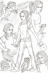 Annabeth Chase Percy sketch template