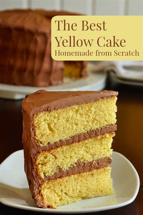 yellow cake recipe homemade  scratch