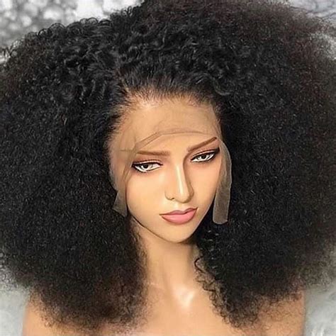 amazoncom kinky curly wigs  black women   msgem  density hair wigs brazilian