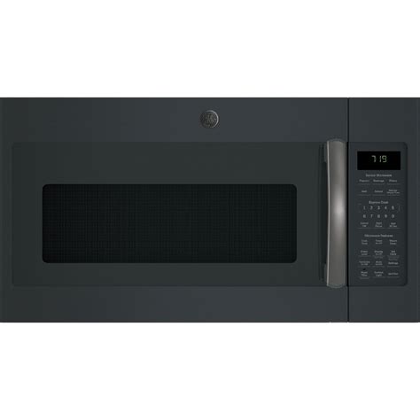 Ge 1 9 Cu Ft Over The Range Microwave With Sensor Cooking Black