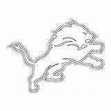 Lions Logo Detroit Coloring Popular sketch template