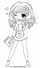 Coloring Pages Yampuff Chibi Deviantart Pano Seç Coloriage sketch template
