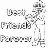 Friendship Coloring Pages Friend Printable Friends Forever Quotes Colouring Bff Sheets Color Kids Cards Says Quote Heart Quotesgram Ever Girls sketch template