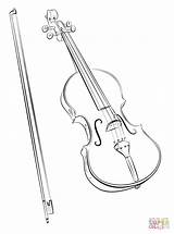 Violin Drawing Bow Coloring Draw Pages Step Musical Instruments Instrument Kids Tutorials String Printable Fiddle Music Simple Supercoloring Sheet Templates sketch template