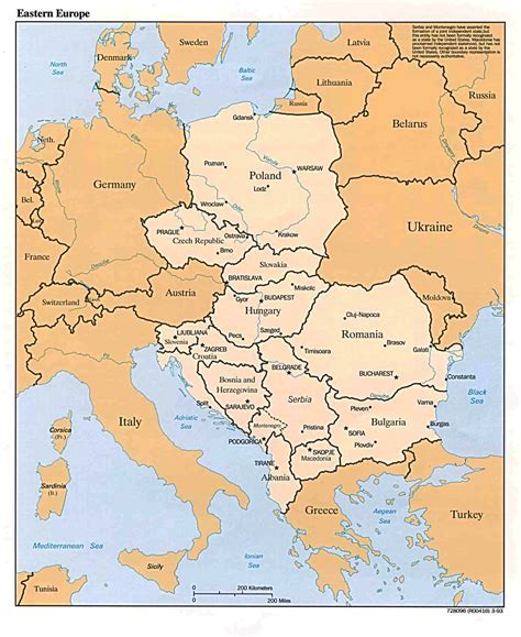 Mapa De Europa Del Este