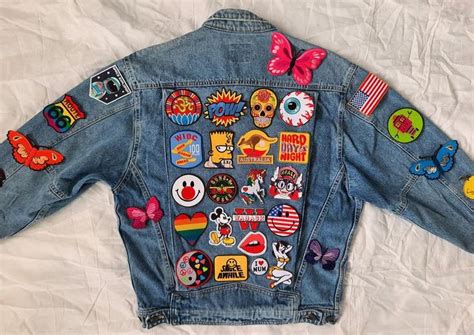 pin  patched jacket