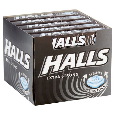 halls extra strong menthol action sweets  bestway wholesale