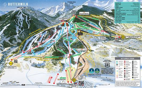 Buttermilk Ski Area Trail Map Aspen Snowmass Real Estate