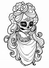 Dead Coloring Pages Girl Getcolorings sketch template