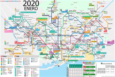 metro map  barcelona updated