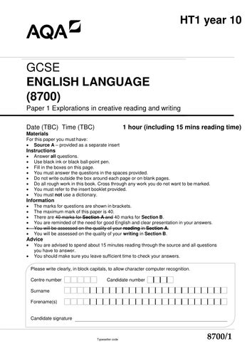 aqa gcse english language style  exam papers  viablered